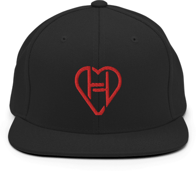 Heartagram Snapback - Black/Red