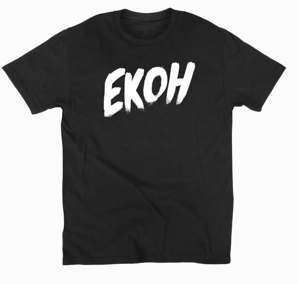 Ekoh Brushstroke T-Shirt Black